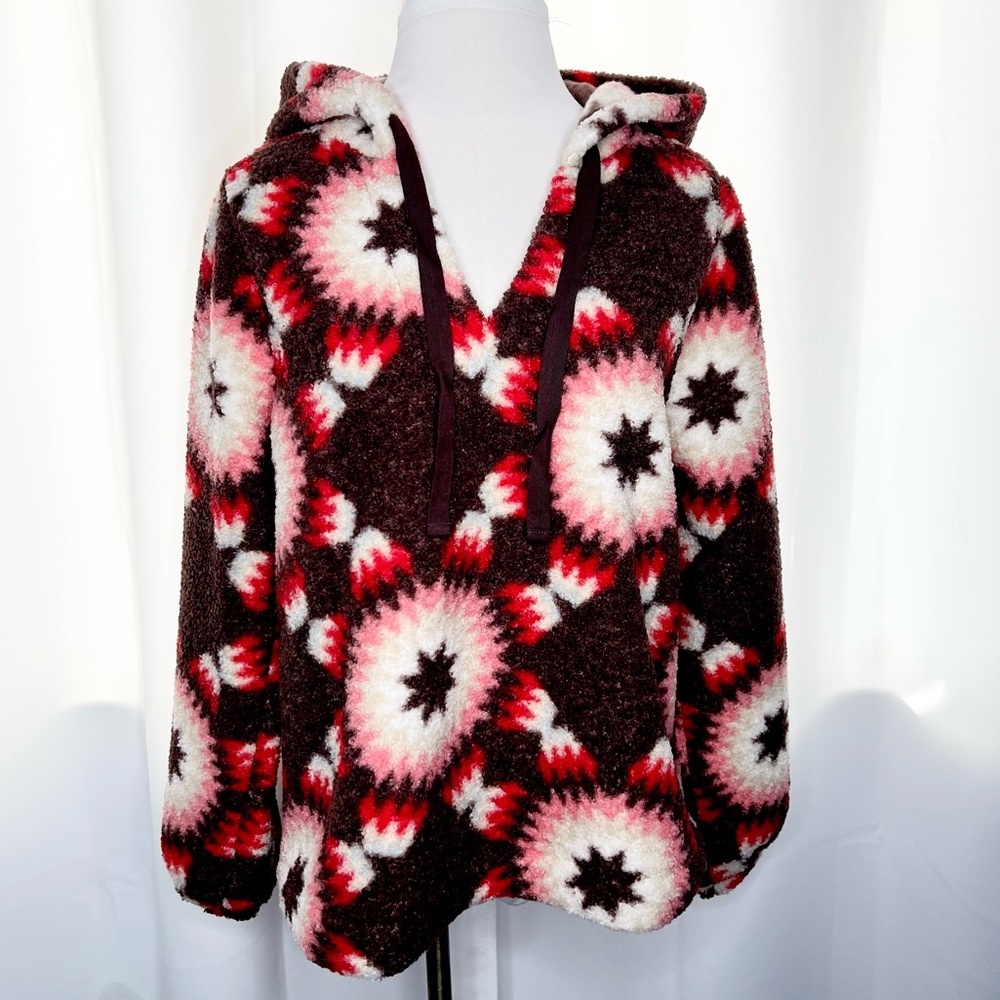 ❗️NWT❗️LOFT Sunburst Sherpa Hoodie - Picture 9 of 9
